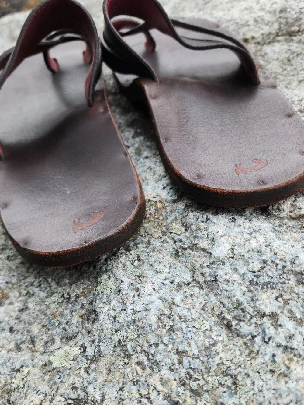 Men's Jutta Neumann Brown Leather Slide Sandals size 9 D
